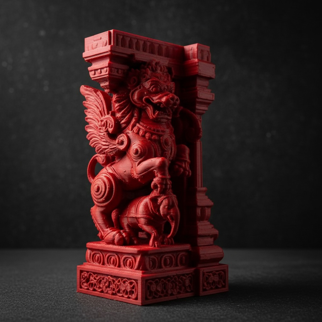 Faber Lux Yazhi Pillar Idol - Divine Guardian - Mythical Temple Protector view 3